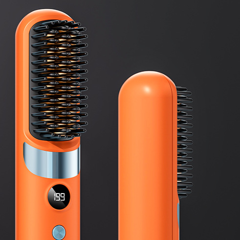 Wireless LCD Hair Straightening Comb