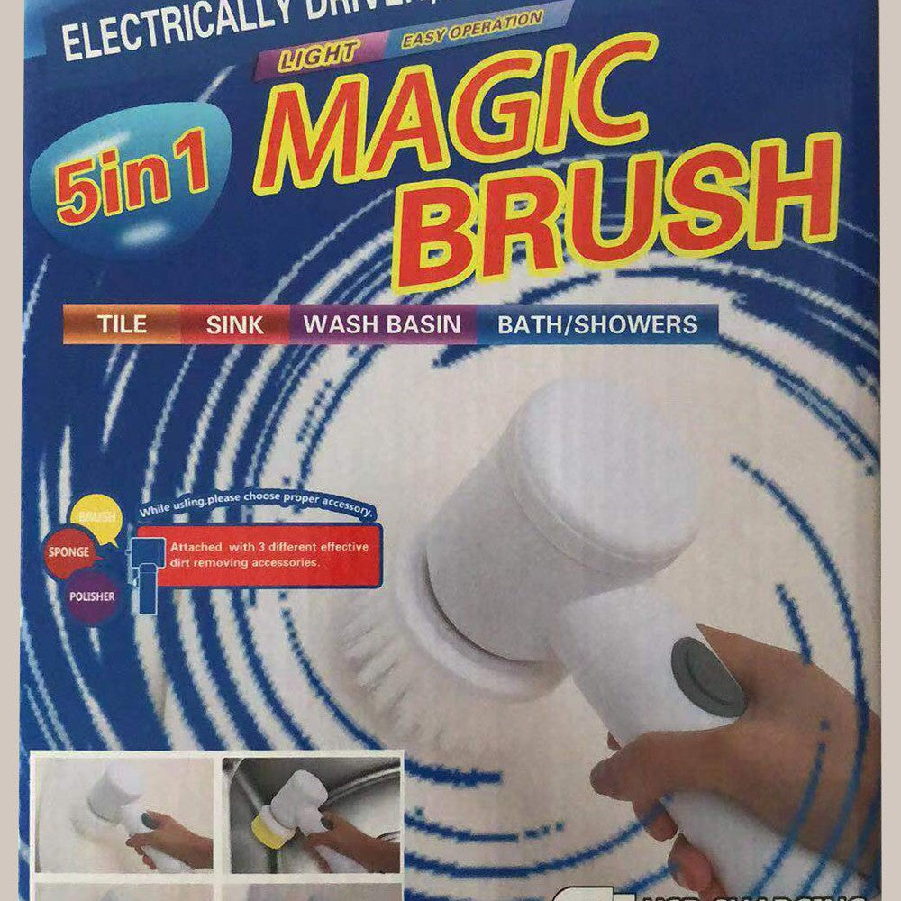 Handheld Electric Cleaning Brush 5-Piece Set