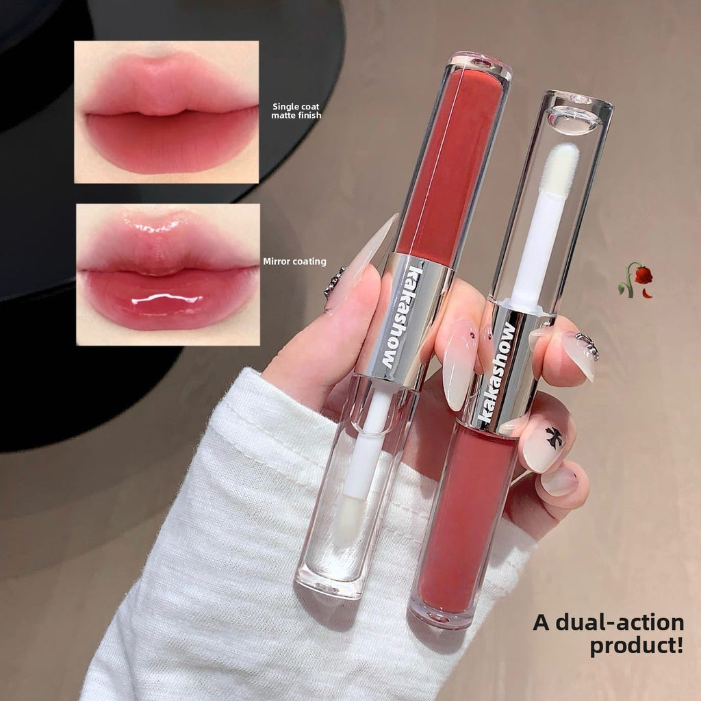 Double-ended lip gloss makeup product